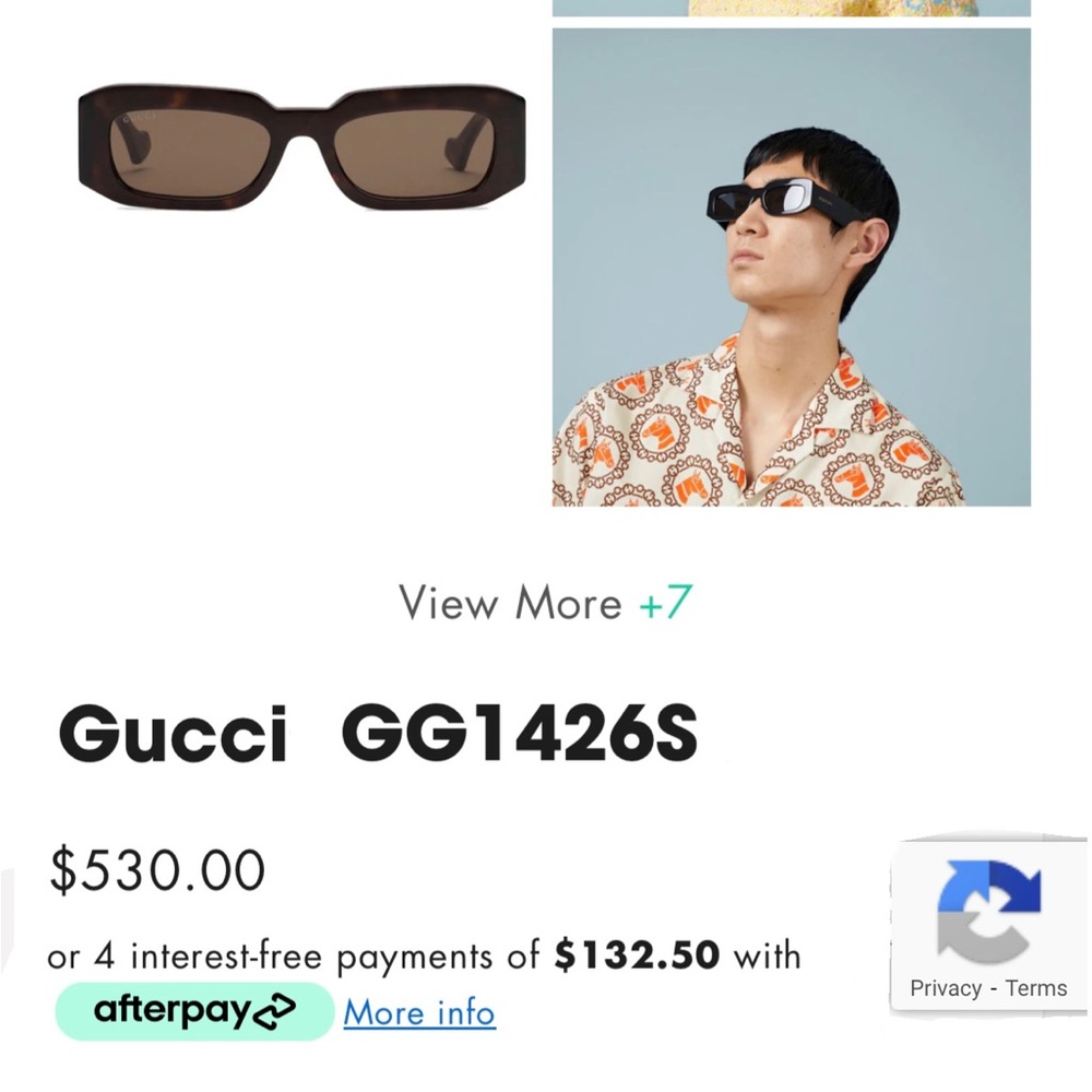 Gucci black sunglasses